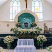 Wedding ceremony catholic church saint silvester pecatu
