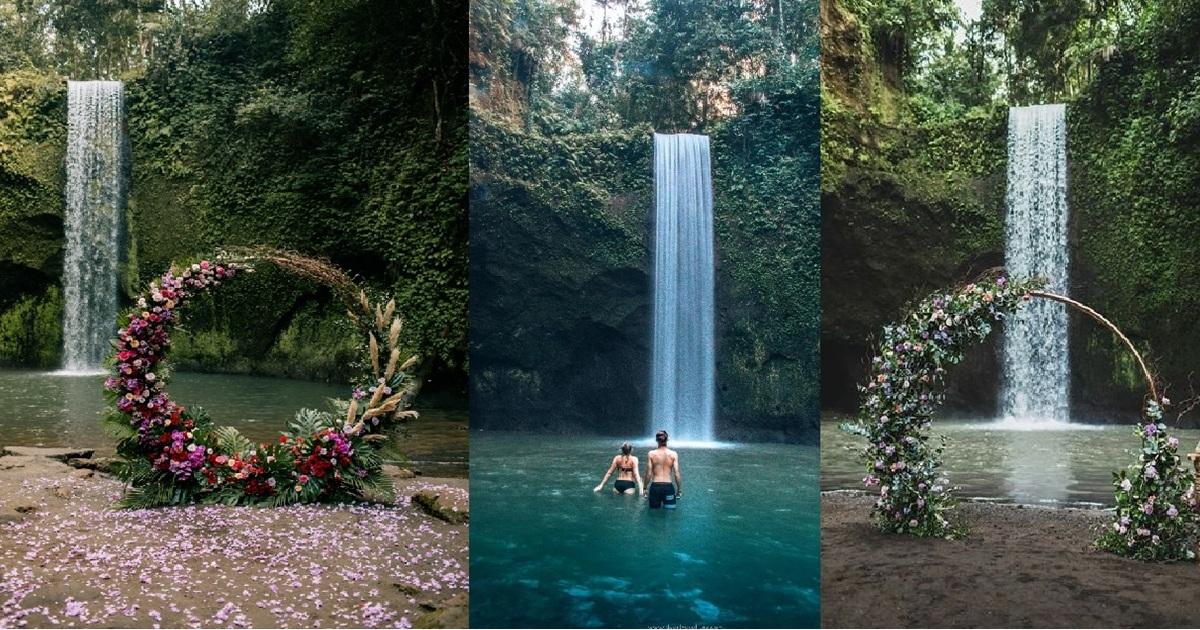 tibumana waterfall wedding