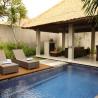 Jerami villa - pool and living room one bedroom villa