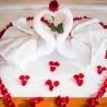 Jerami villa - bedroom honeymoon set up 