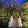Villa Jagaditha garden at night