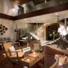 Villa Melissa living room at night