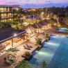 wedding party by the pool